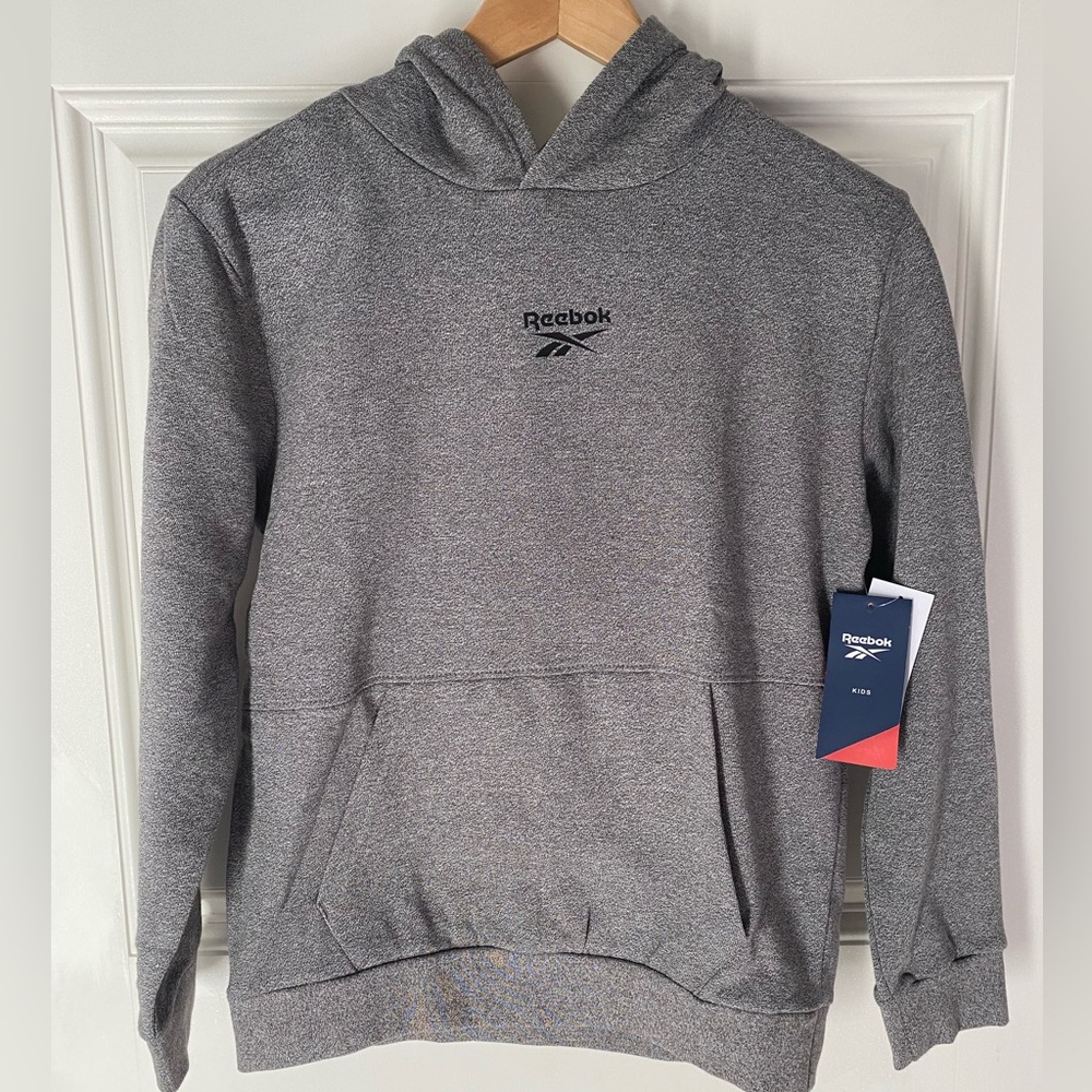 NWT! Reebok boys hoodie in gray